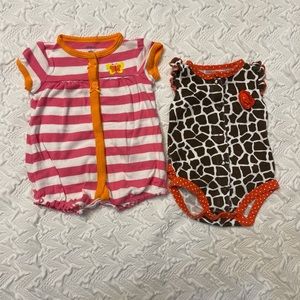 NB 2 Pack Short Sleeve Bodysuit